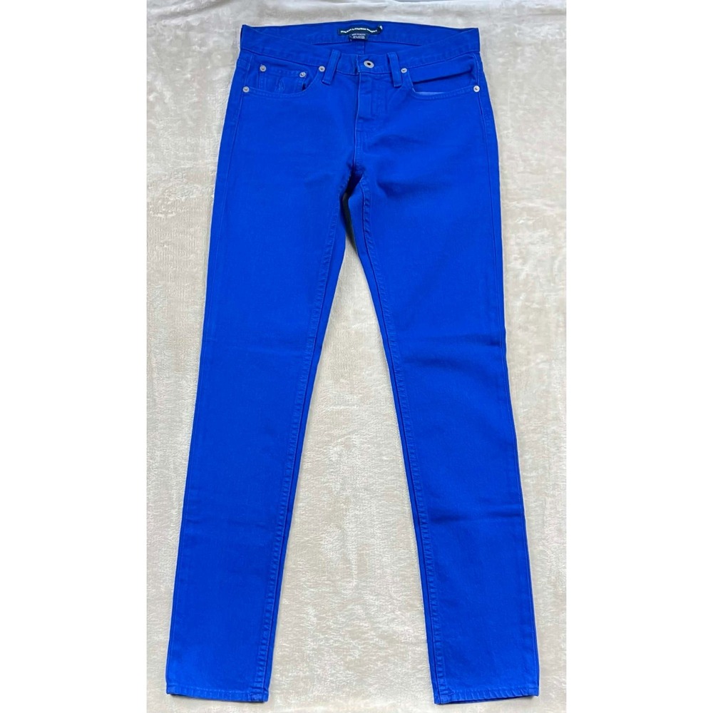 Ralph Lauren Sport Royal Blue Skinny Jeans Womens 28 Stretch Cotton Pants